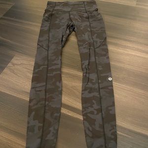 camo lululemon fast & free leggings 25 inch